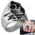 Grim Reaper Skull Men's Stainless Steel Ring - Size 9