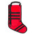 Ruck Up Tactical Christmas Stocking - Fire Red