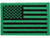 Matrix Hook and Loop U.S. IFF Flag Patch (Color: Green / Regular)