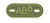 Matrix PVC Oval Blood Type Hook and Loop Patch - AB POS / OD Green