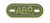 Matrix PVC Oval Blood Type Hook and Loop Patch - AB POS / OD Green