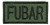 Matrix Embroidered FUBAR IFF Hook and Loop Patch (OD) / 50mm x 20mm