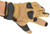 Matrix Tactical Knuckle Protector Leather Shooting Gloves (Color: Tan / Medium)