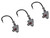 Mustad Bullet Head 3/16 OZ 2X Strong - Pack of 3 (Color: Plain UV with Red Eyes / Size 2/0)