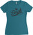Womens T-Shirt Buck Script L