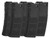 G&P High RPS 130rd Polymer Mid-CAP Magazine for M4 M16 Airsoft AEG Rifles (Color: Black / Set of 5)