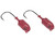 Mustad Bullet Head 1.5 OZ 1X Strong - Pack of 2 (Color: Red UV with Red Eyes / Size 7 /0)