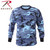 Rothco Long Sleeve Colored Camo T-Shirt -Sky Blue Camo