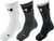 Under Armour UA Phenom Crew Sock (Size: Black Assorted / Large)