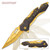 Rampage Atomica Assisted Opening Pocket Knife - Gold