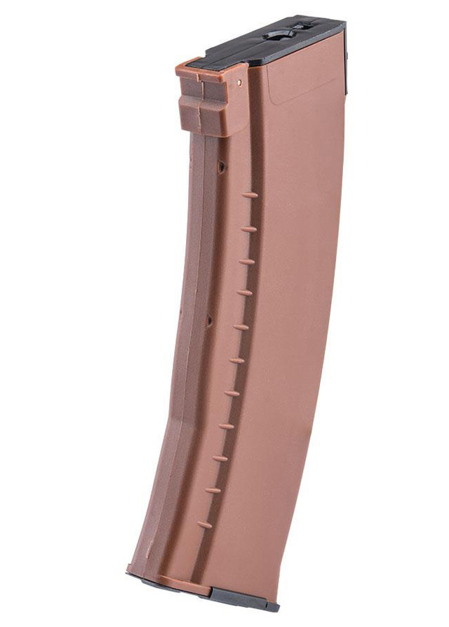 E&L Airsoft 120 Round Polymer AK-74 Mid-Cap Magazine 5 Pack for AK Series Airsoft AEG Rifles