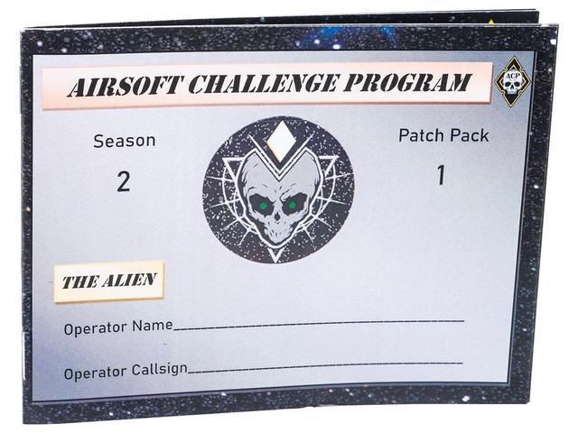 AIRSOFT CHALLENGE PROGRAM Season 2 Patch Pack (Model: "The Alien" Stealth)