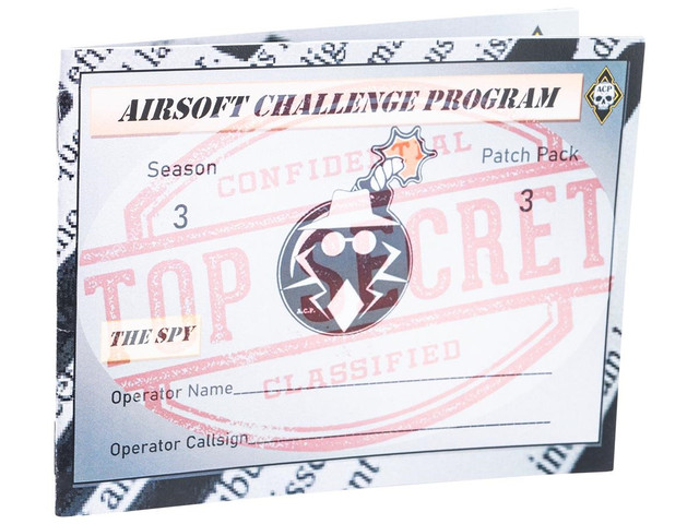 AIRSOFT CHALLENGE PROGRAM Season 3 Patch Pack (Model: "The Spy" Sidearms & Infiltration)