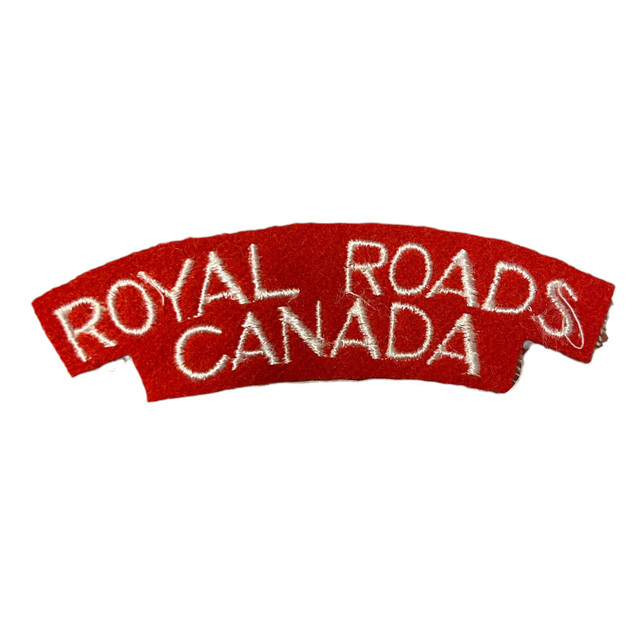 Vintage RMC Royal Roads Canada Flash Patch