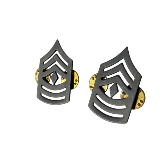 United States Marine Corps First Sergeant Metal Collar Chevrons