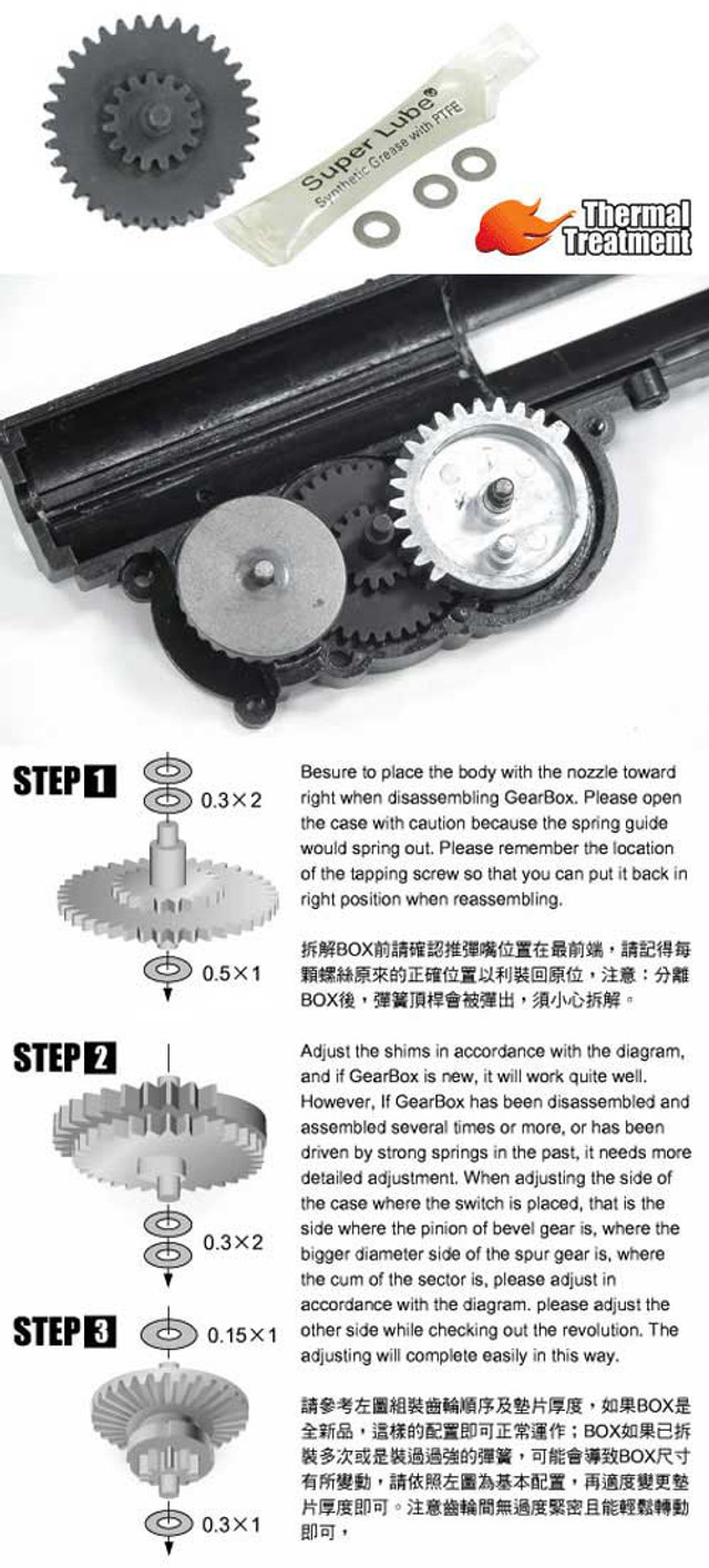 Guarder Steel Spur Gear for TM AEG Ver.7