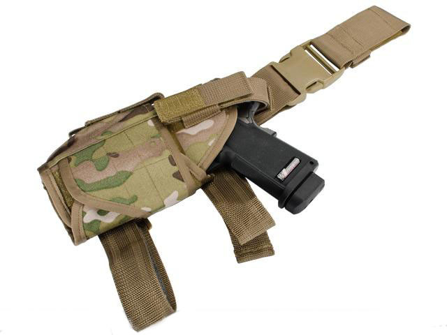 G-Code DLS RTI Tactical Kydex Drop Leg Holster Panel w/ Single Leg Strap -  OD Green - Hero Outdoors