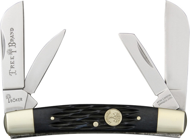 BO110732 Boker Tree Brand Series Trapper Pocket Knife Brown Bone