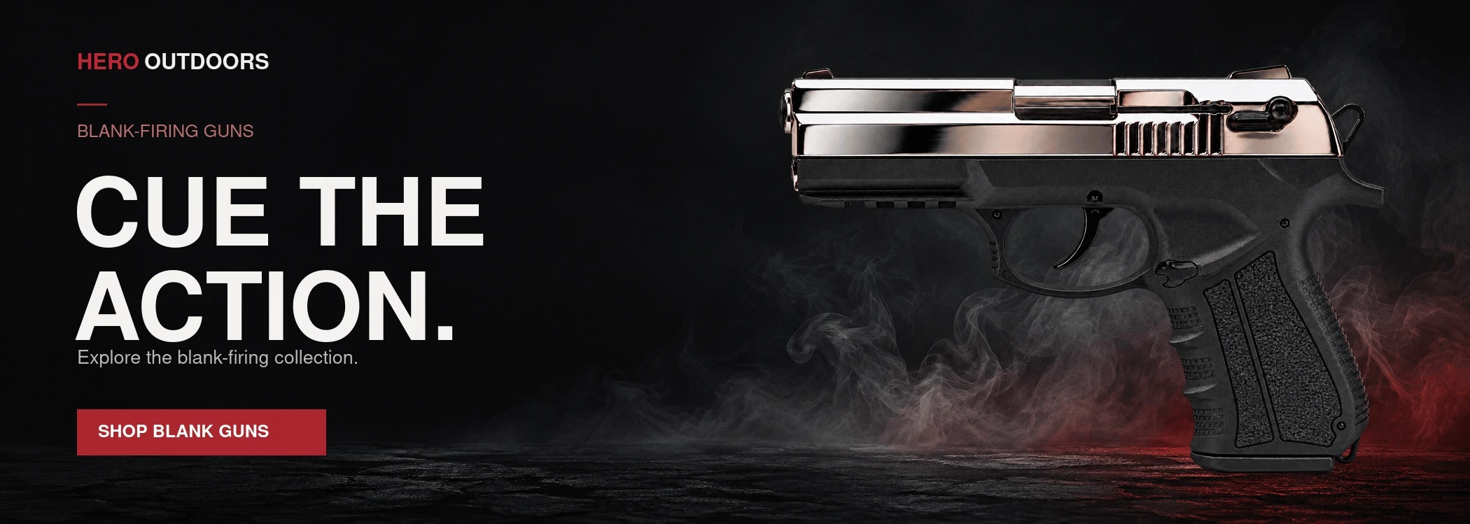 Blank-firing guns. Set the scene. Shop blank guns.