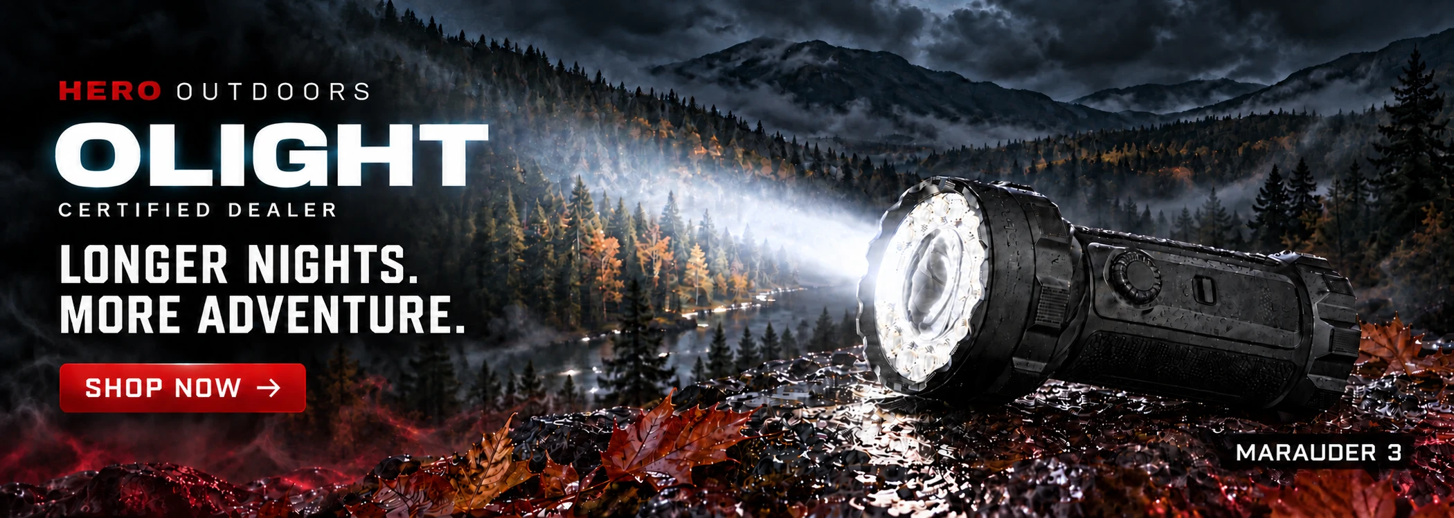 Olight. Longer nights. More adventure. Shop the Olight collection.