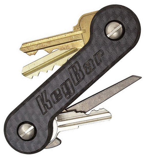 Portachiavi KeyBar In Ultem Smerigliato, Regolabile, Made In USA, Tiene Fino A 12 Chiavi
