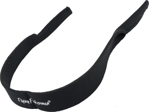 Flying Fisherman Neoprene Sunglass Retainer - Black Strap To Keep Glasses Secure