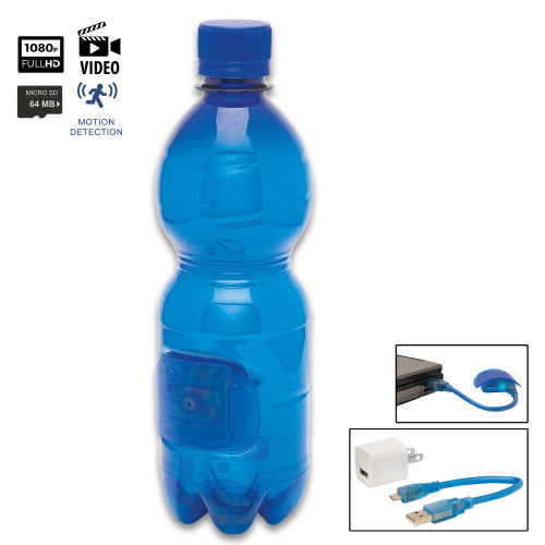 Night Watchman 1080P HD Spy Water Bottle Hero Outdoors