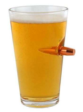 Lucky Shot Bierglas .50 Cal BMG - STAAL Outdoor