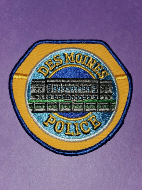 Des Moines Ia Police Patch Hero Outdoors