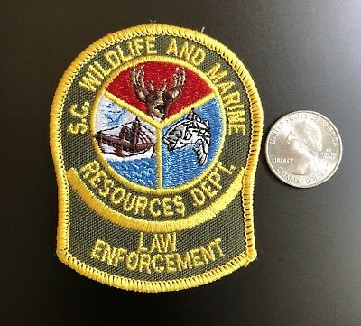 Wildlife and Marine Resources Dept. Law Enforcement SC Police Patch ...