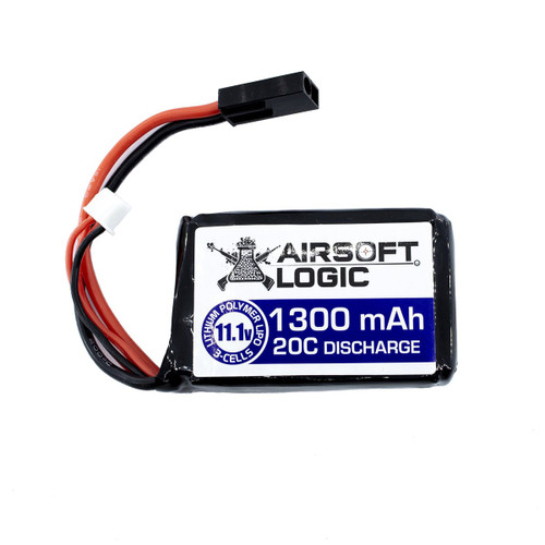Airsoft Logic 11.1V Lipo Battery 1300maH (PEQ 15) Hero Outdoors