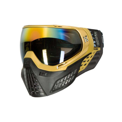 HK Army KLR Paintball Mask Blackout Gold Hero Outdoors