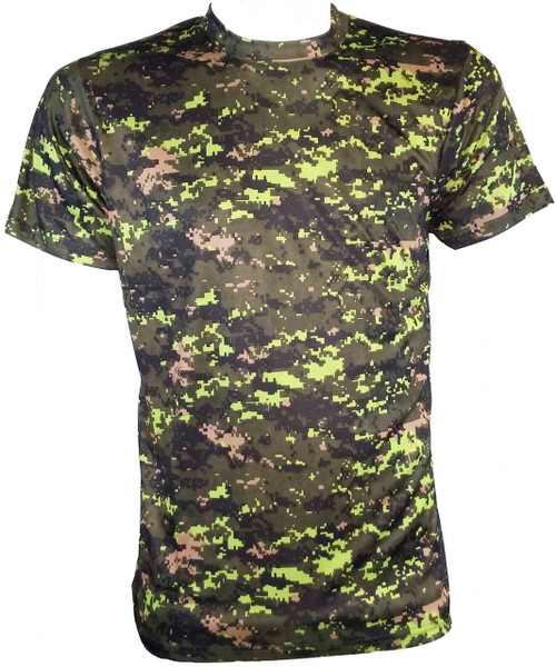 Moisture Wicking Camouflage T-shirt - Canadian Digital - Hero Outdoors