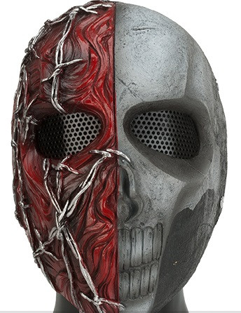 R-Custom Fiberglass Smiley Full Face Mask (Color