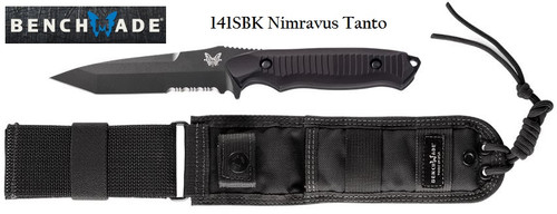 Benchmade Nimravus 141SBK Tanto Knife w/Serration - Hero Outdoors