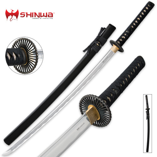 Shinwa Warrior Creed Black Katana - Hero Outdoors