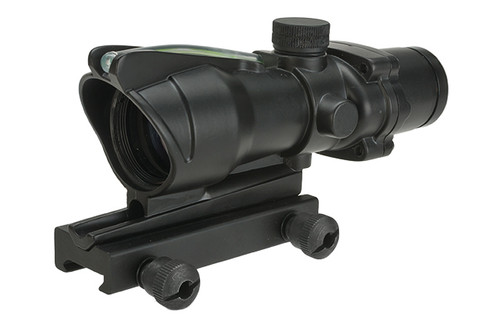 Lancer Tactical 4x32 Magnification Green Fiber Optic Illuminated Rifle ...