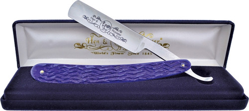 Hen & Rooster 401BLBP Straight Razor - Blue Pick Bone - Hero Outdoors