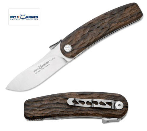 Fox Italy FX-R10 Rhino N690, Ziricote Wood Folding Knife - Hero Outdoors