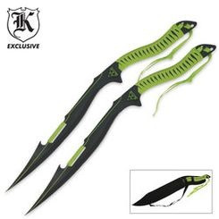 Zombie Apocalypse Twin Sword Set w/Sheath - Hero Outdoors