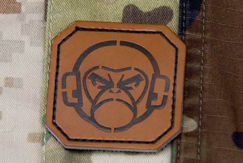 Mil-Spec Monkey Patch - Mini Leather Monkey Head - Hero Outdoors