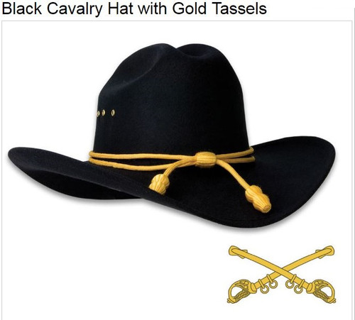 Civil War Union Cavalry Hat w/Gold Tassels - Hero Outdoors