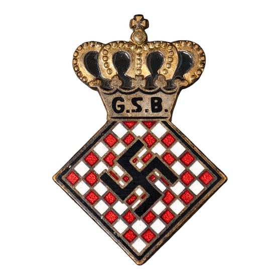 Nazi Grossdeutscher Schachbund Chess Membership Badge