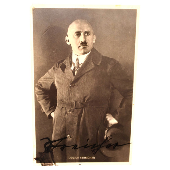 Julius Streicher Signed Postcard