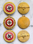 NSDAP Golden Party Badges - Consecutively Numbered Set