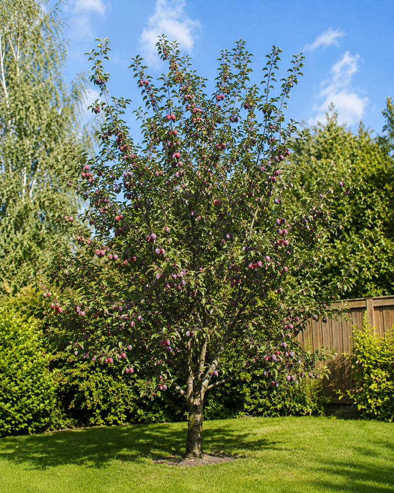 Victoria Plum Fruit Tree 1.8-2m Tall in a 7.5 Litre Pot By Direct Plants