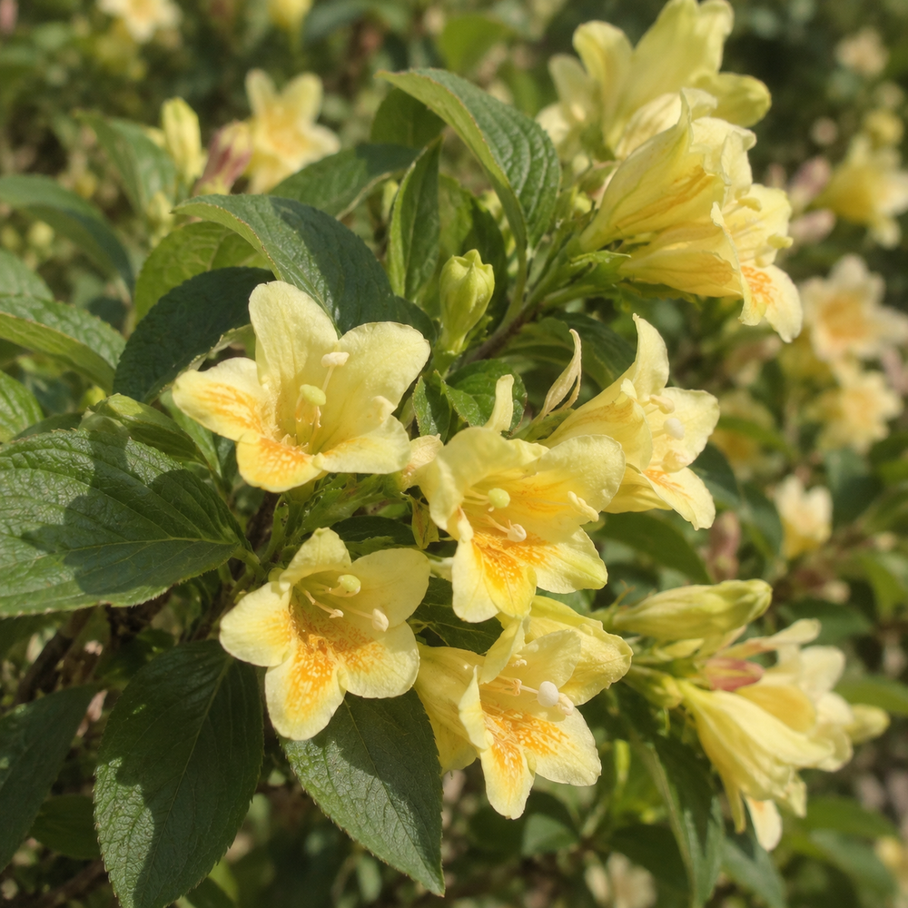 Weigela middendorffiana Shrub, Supplied in 3L Pot by Direct Plants