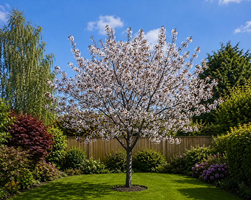 Prunus Chocolate Ice Flowering Cherry Tree 5-6ft in a 7.5 Litre Pot By Direct Plants