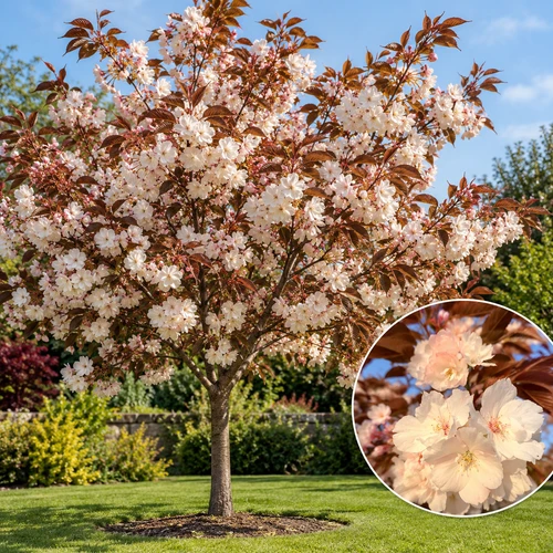 Prunus Fragrant Cloud Cherry Blossom Tree 6ft XL Fragrant Pink Flowering Tree By Direct Plants