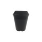 100x 5 Litre Professional Square Black Plastic Plant Pots